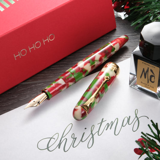 Penlux Masterpiece Delgado 2022 Limited Edition Fountain Pen - Christmas