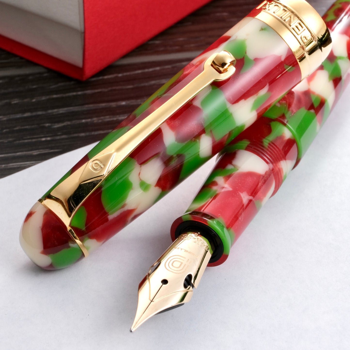 Penlux Masterpiece Delgado 2022 Limited Edition Fountain Pen - Christmas
