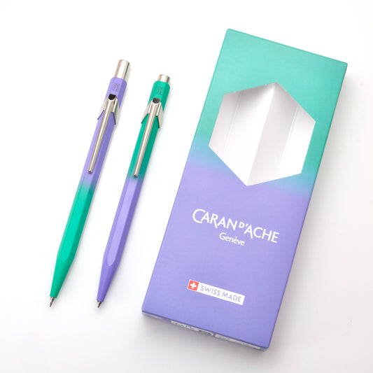 Caran d'Ache 849+844 Ballpoint Pen and Mechanical Pencil Set - Borealis