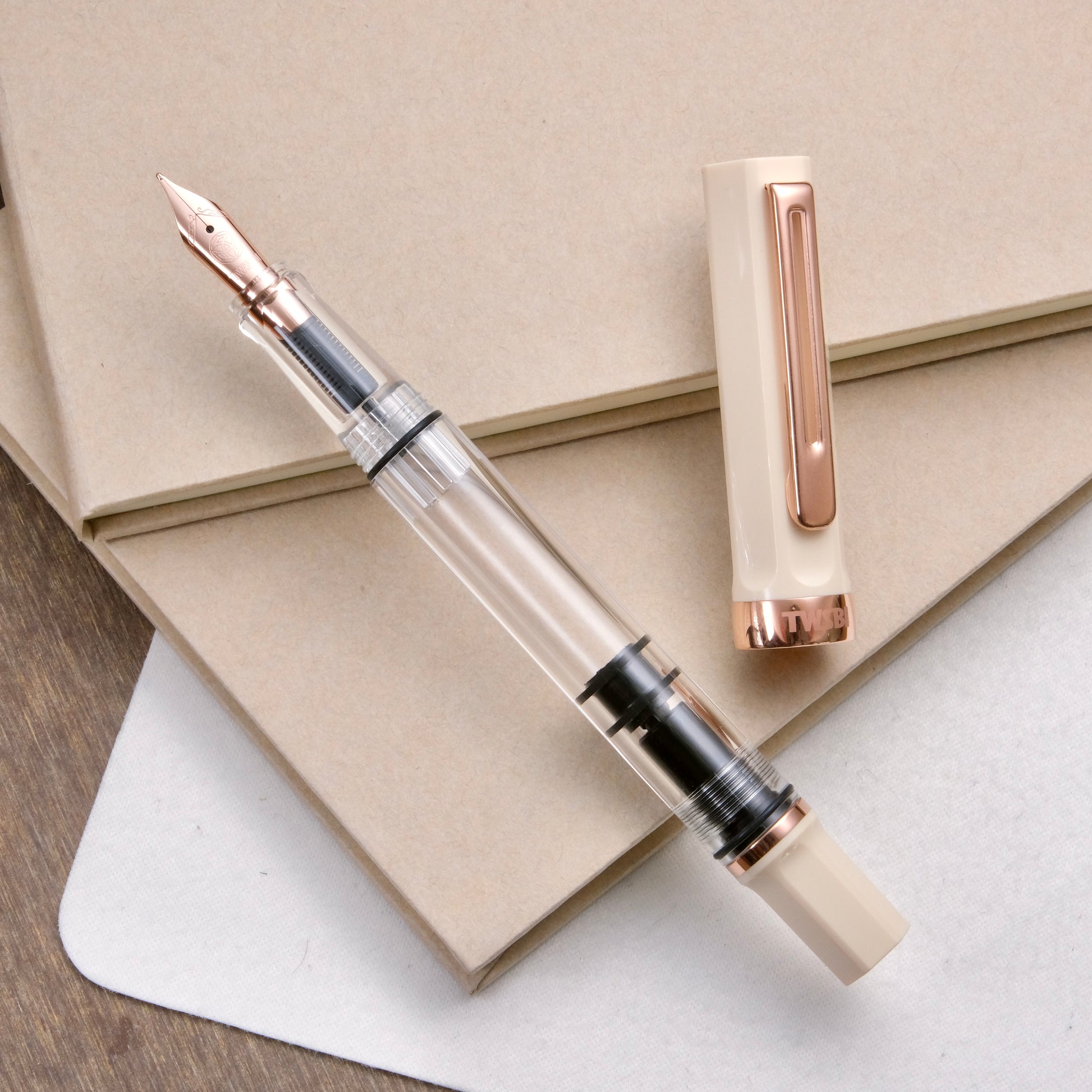 TWSBI ECO Fountain Pen Creme with Rose Gold – Muze Pens