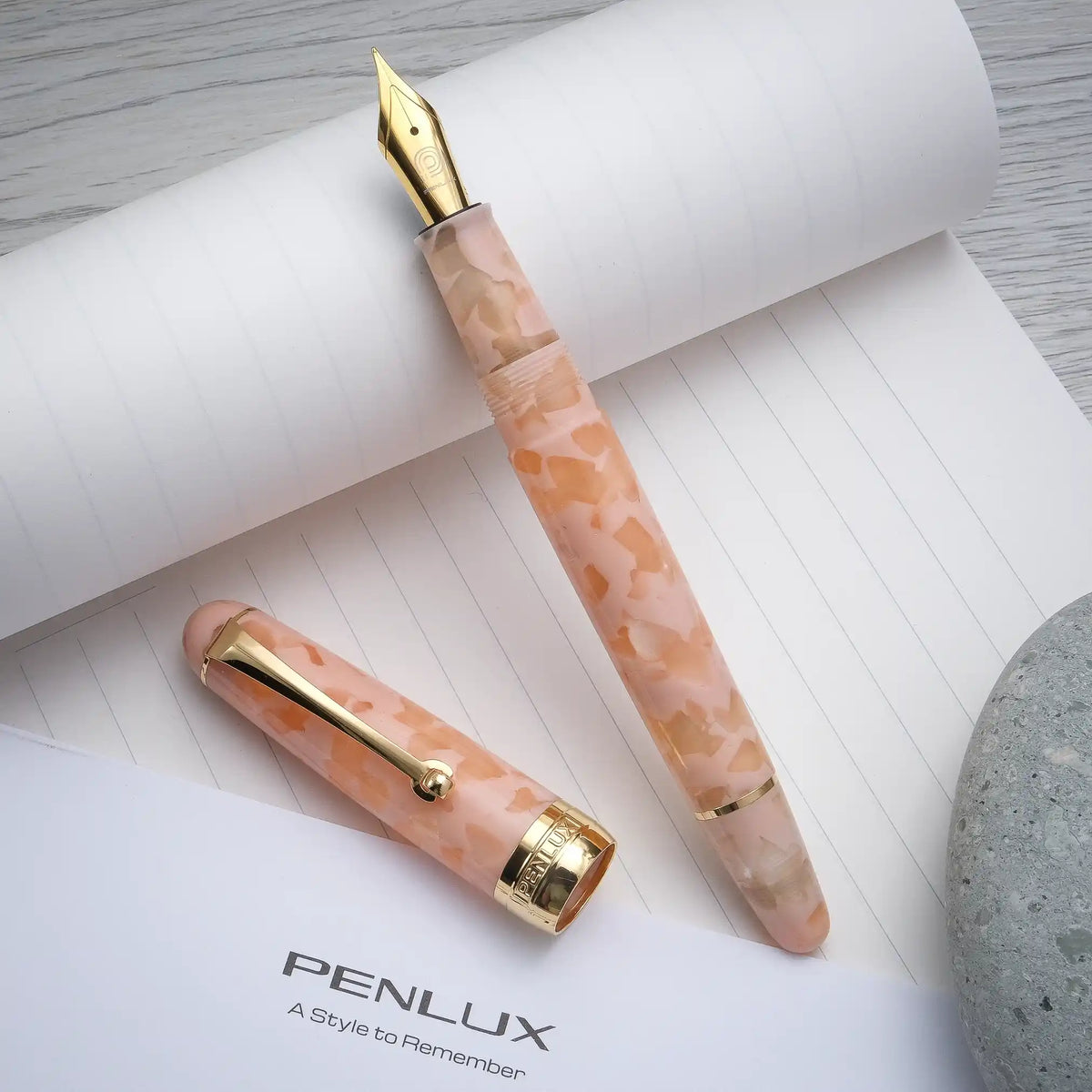 Penlux Masterpiece Delgado Fountain Pen - Baby Pink (Limited Edition)