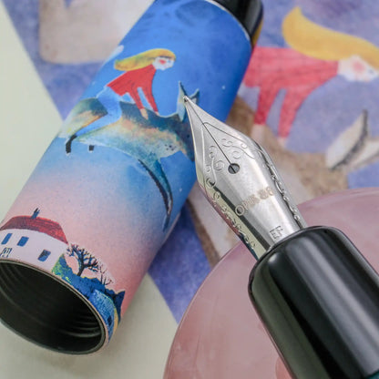 Opus 88 x Soupy Tang "Flying Rabbit" Mini Pocket Fountain Pen