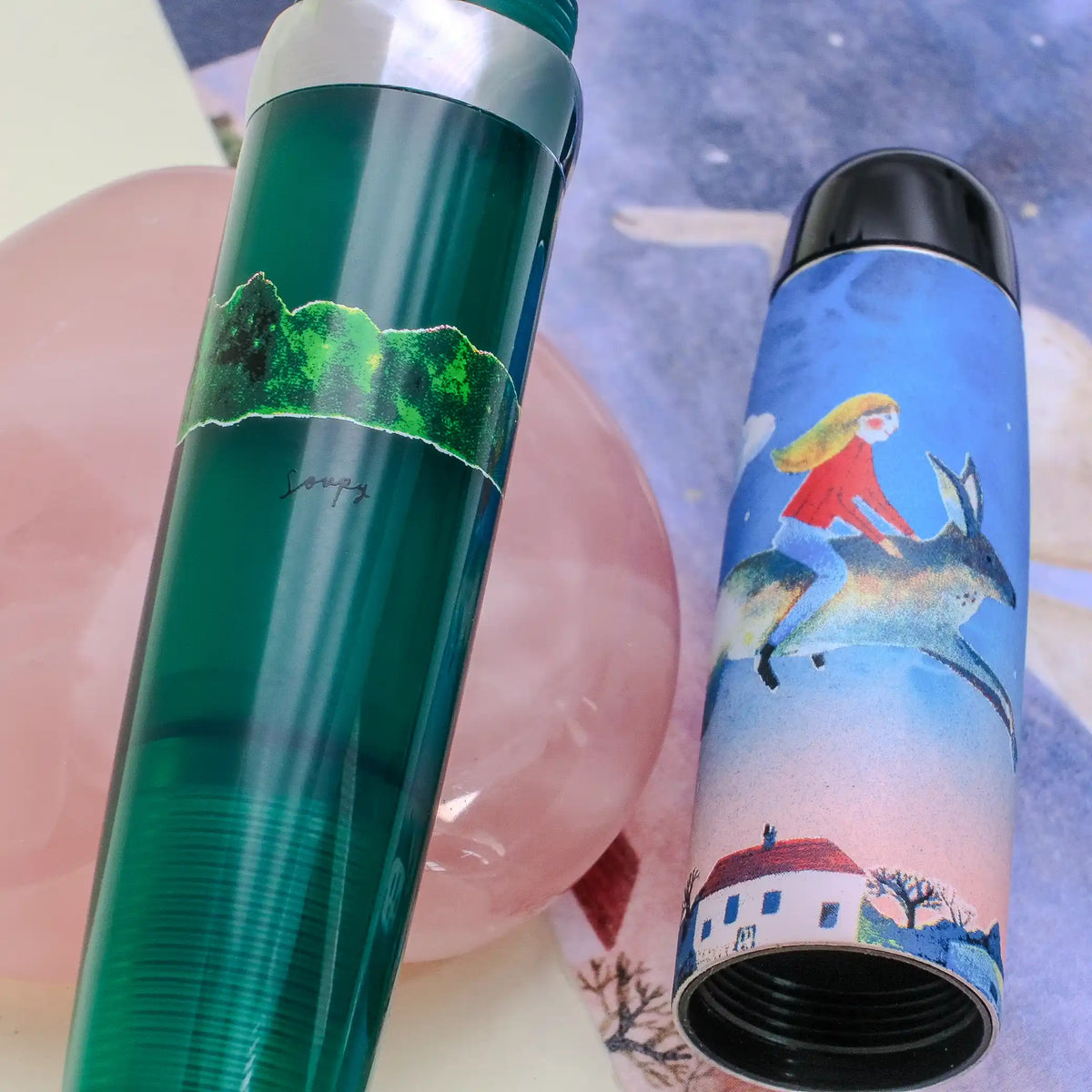 Opus 88 x Soupy Tang "Flying Rabbit" Mini Pocket Fountain Pen