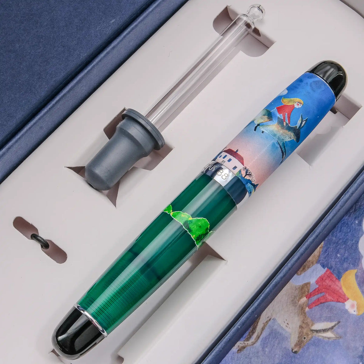 Opus 88 x Soupy Tang "Flying Rabbit" Mini Pocket Fountain Pen