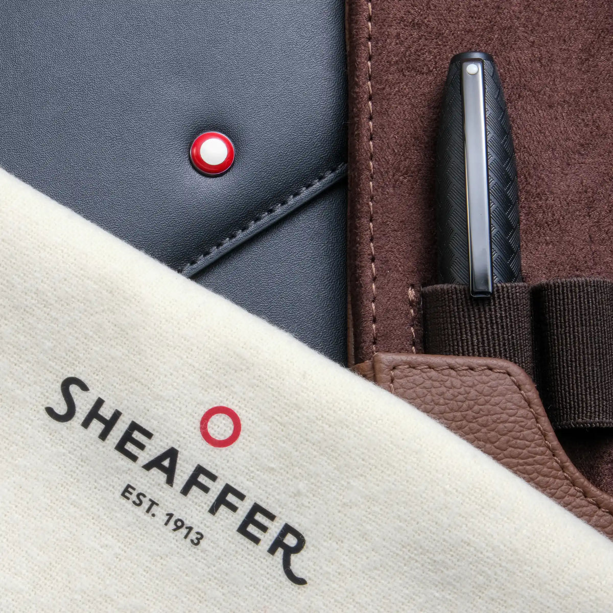 Sheaffer Twelve 12 Slots Leather Pen Case