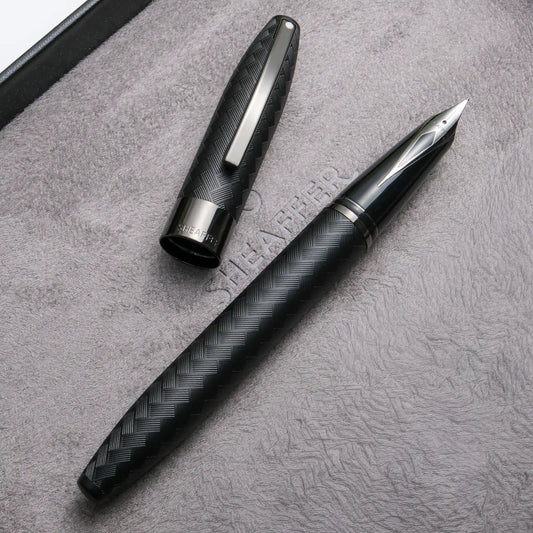 Sheaffer Legacy Chevron Fountain Pen - Matte Black