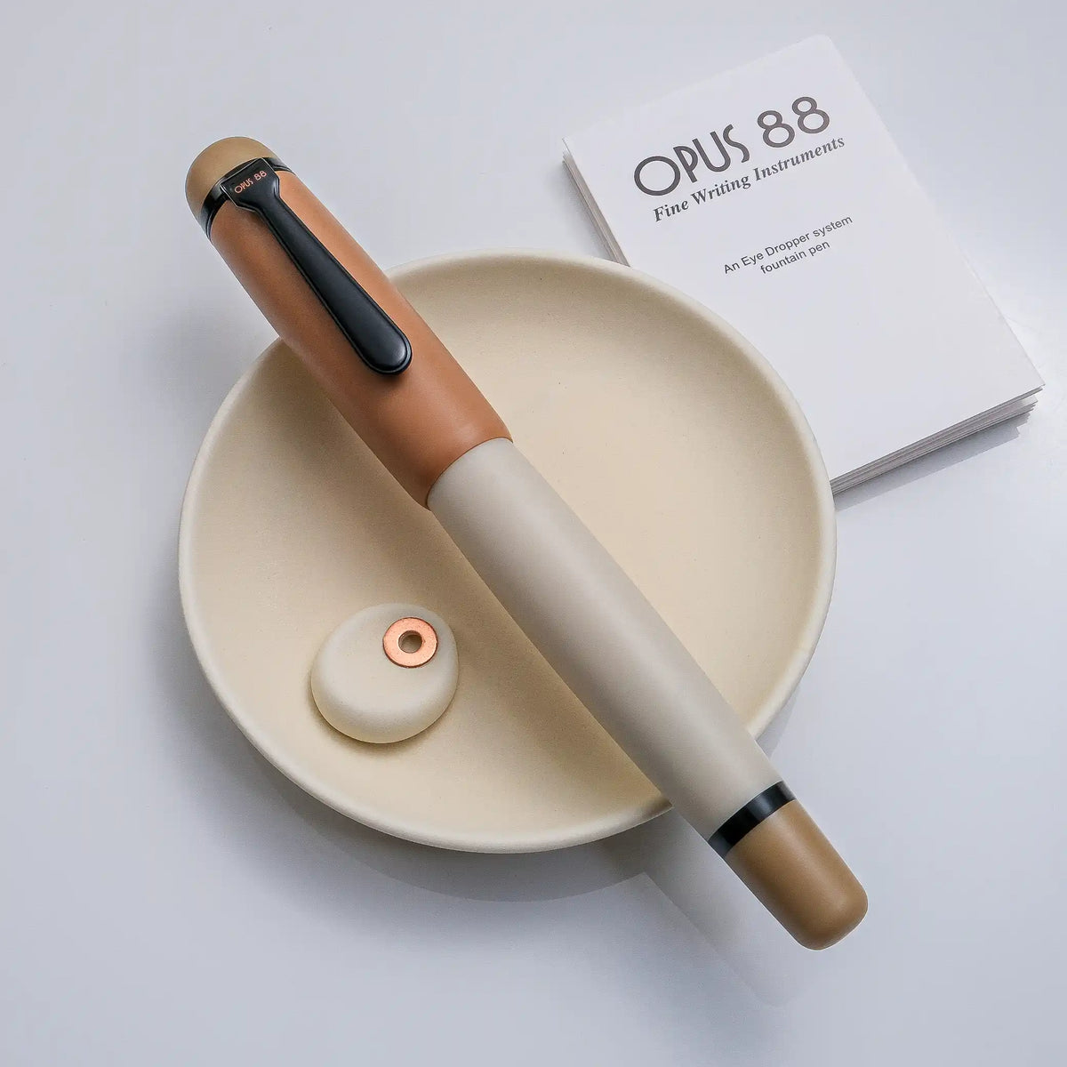 Opus 88 Omar Fountain Pen - Milktea