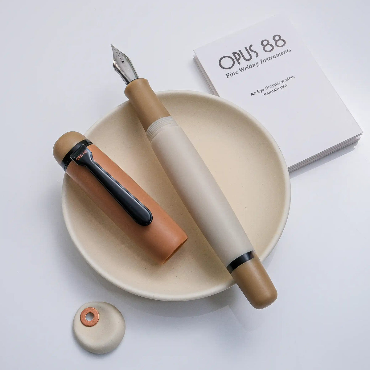 Opus 88 Omar Fountain Pen - Milktea