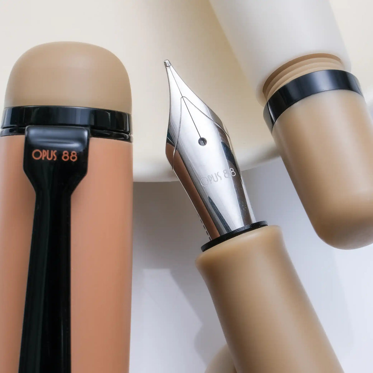 Opus 88 Omar Fountain Pen - Milktea