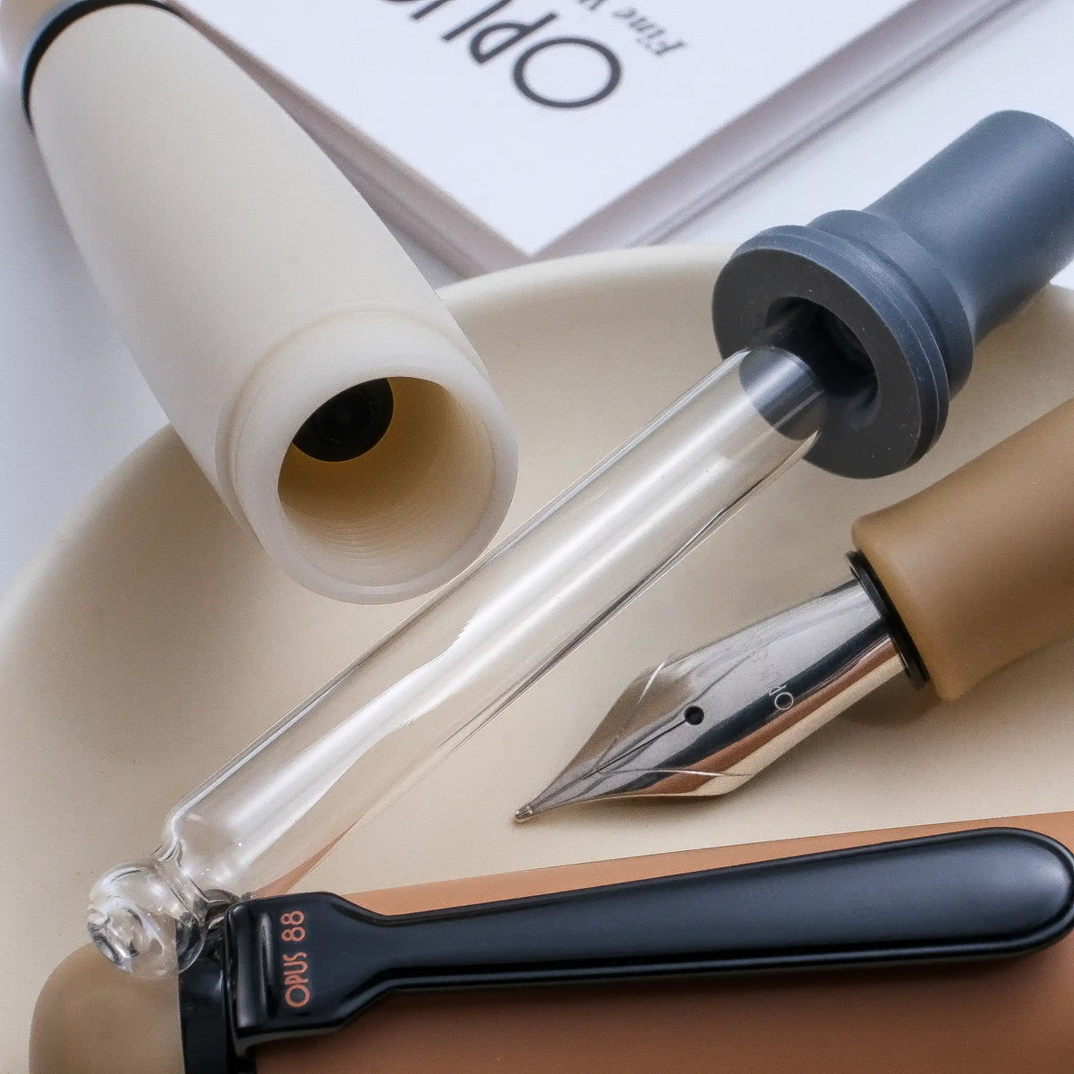 Opus 88 Omar Fountain Pen - Milktea