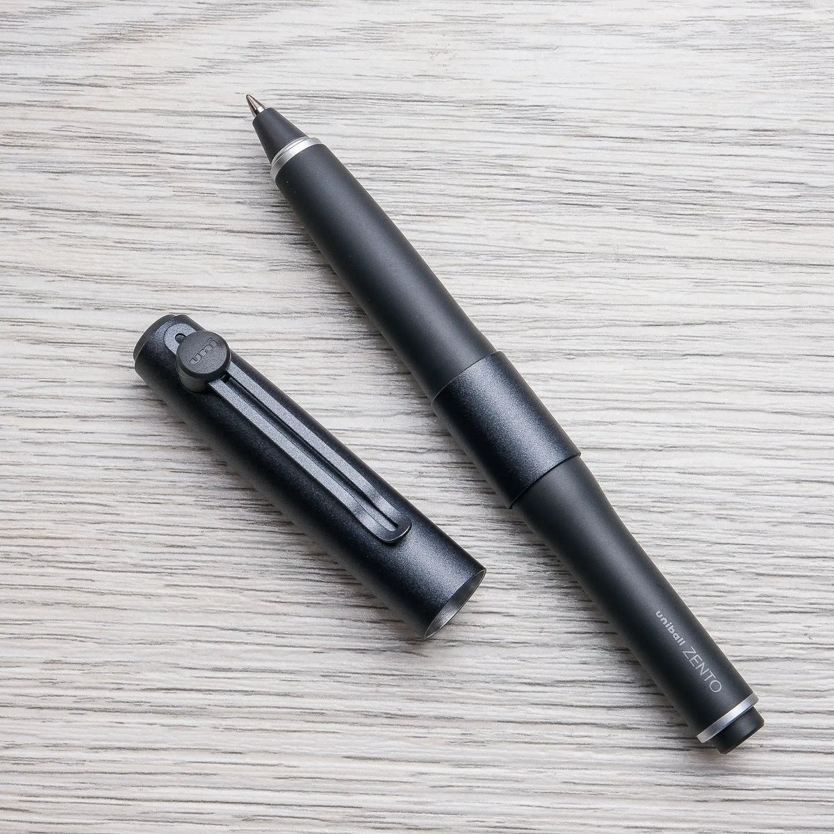 Uni-ball ZENTO Signature Rollerball Pen, Metallic Black 0.5mm