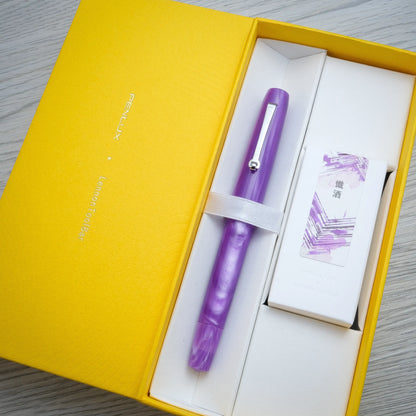 Penlux x Lennon Tool Bar Concerto Fountain Pen & Ink Set - Amethyst
