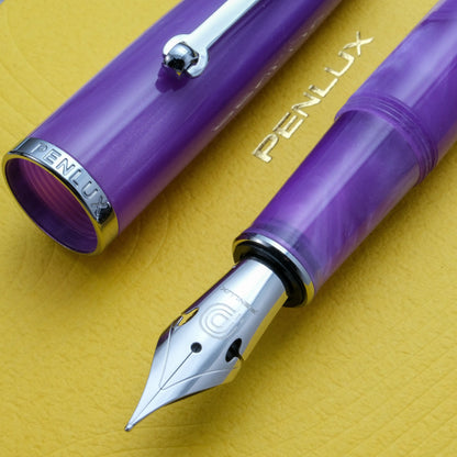 Penlux x Lennon Tool Bar Concerto Fountain Pen & Ink Set - Amethyst