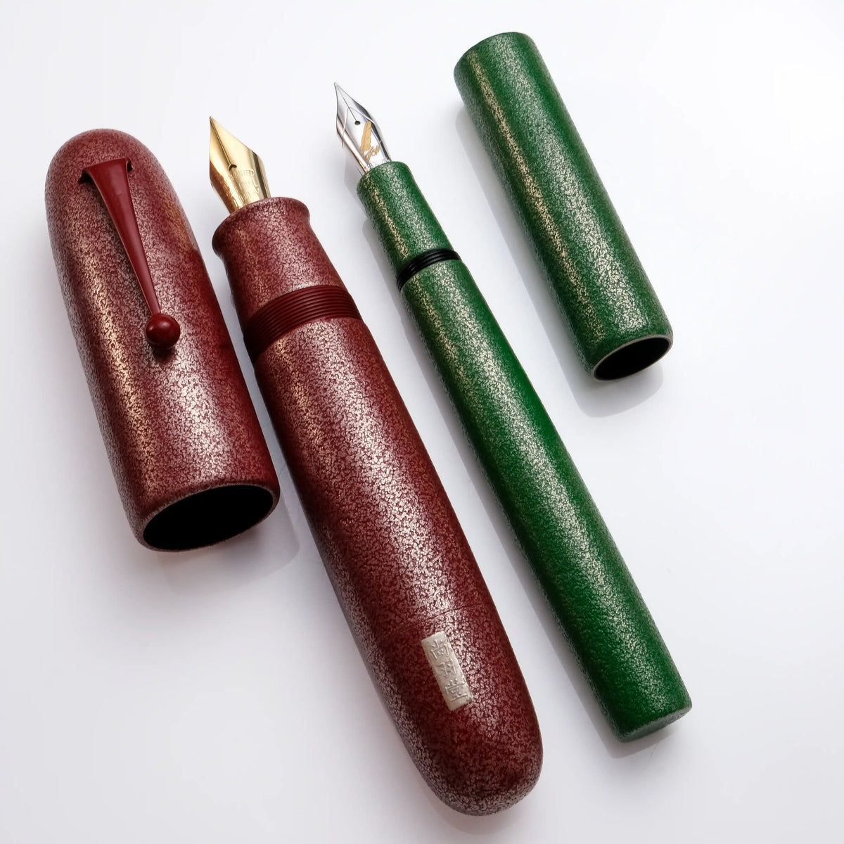 Fine Writing International Urushi Fountain Pen - Ishime Nuri Red (FAT Version)