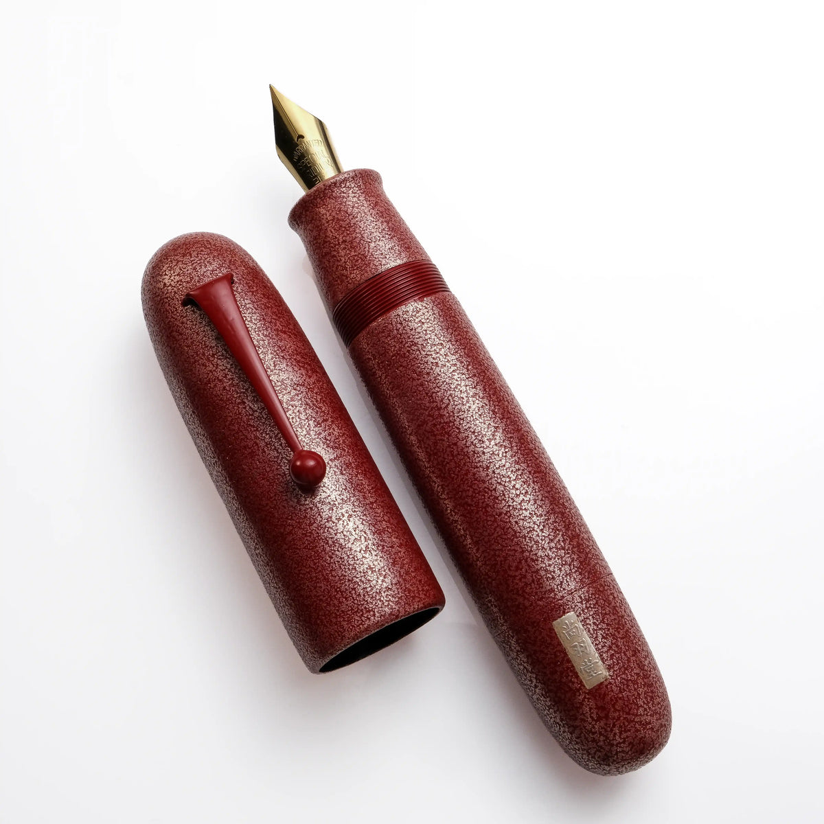 Fine Writing International Urushi Fountain Pen - Ishime Nuri Red (FAT Version)