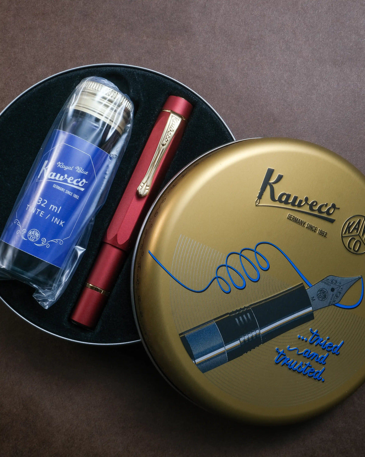 Kaweco Piston Sport AL Fountain Pen – Bordeaux