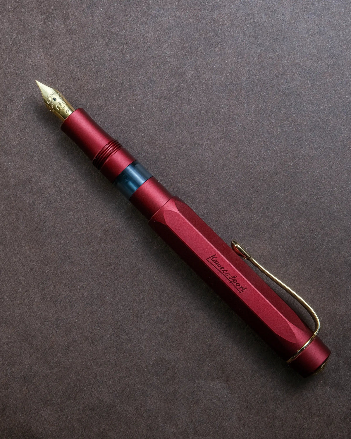 Kaweco Piston Sport AL Fountain Pen – Bordeaux