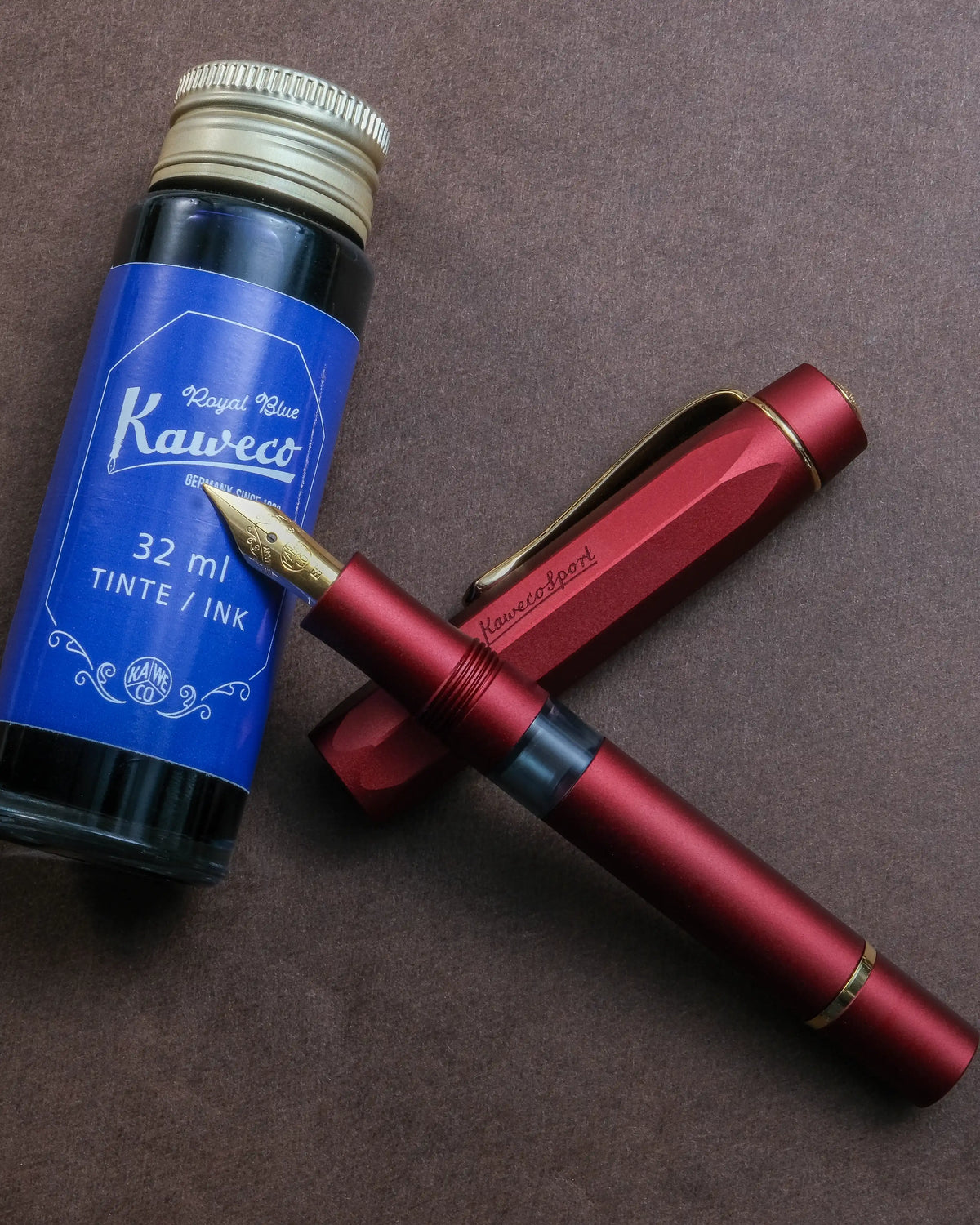 Kaweco Piston Sport AL Fountain Pen – Bordeaux