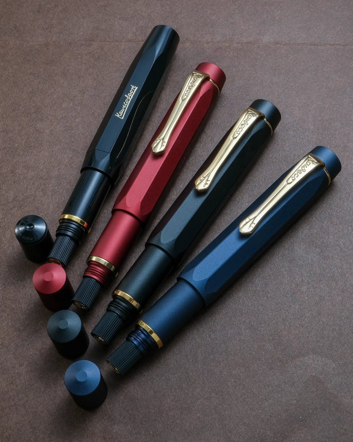 Kaweco Piston Sport AL Fountain Pen – Bordeaux