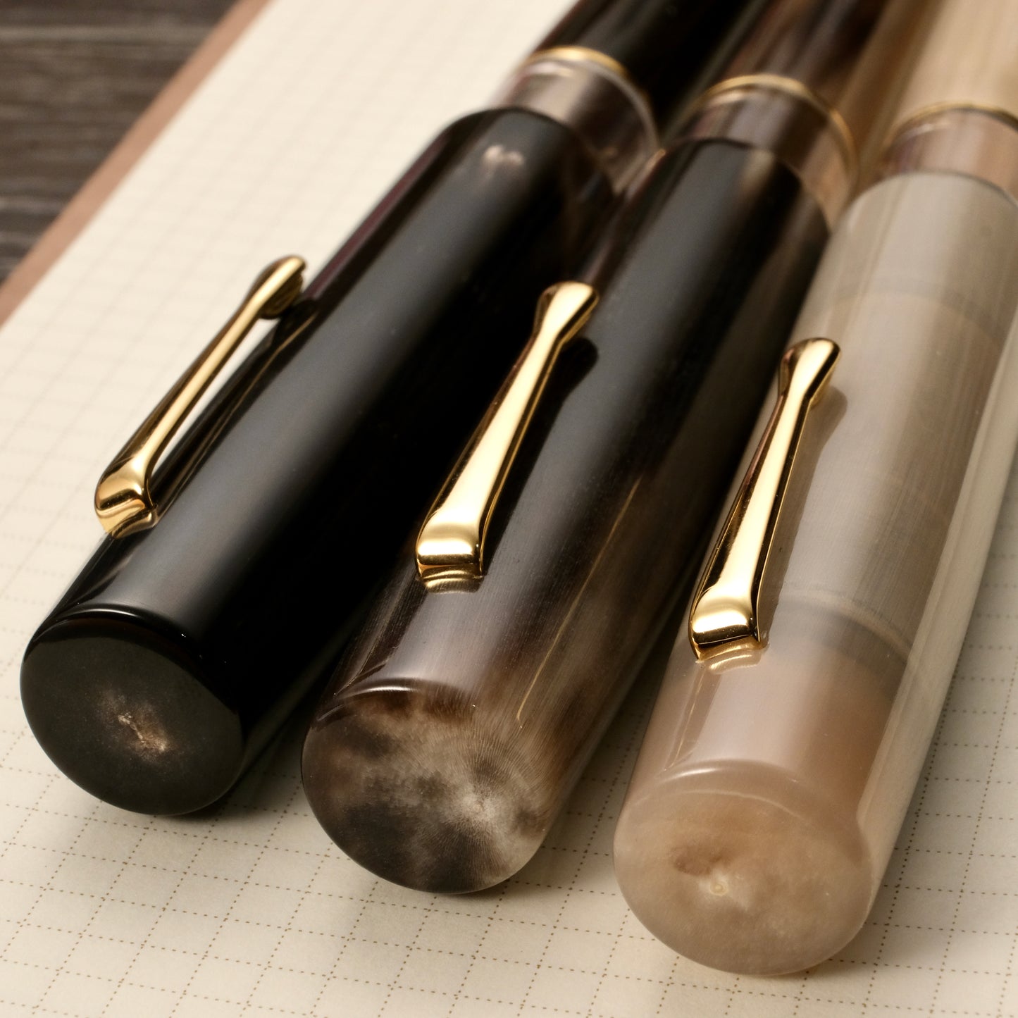 Fine Writing Int. Fenestro Fountain Pen - Buffalo Horn