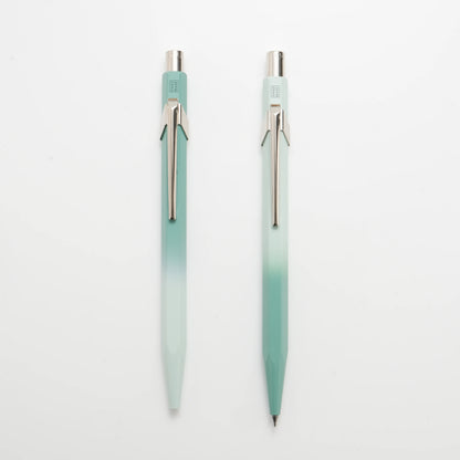 Caran d'Ache 849+844 Ballpoint Pen and Mechanical Pencil Set - Misty Forest (Special Edition)