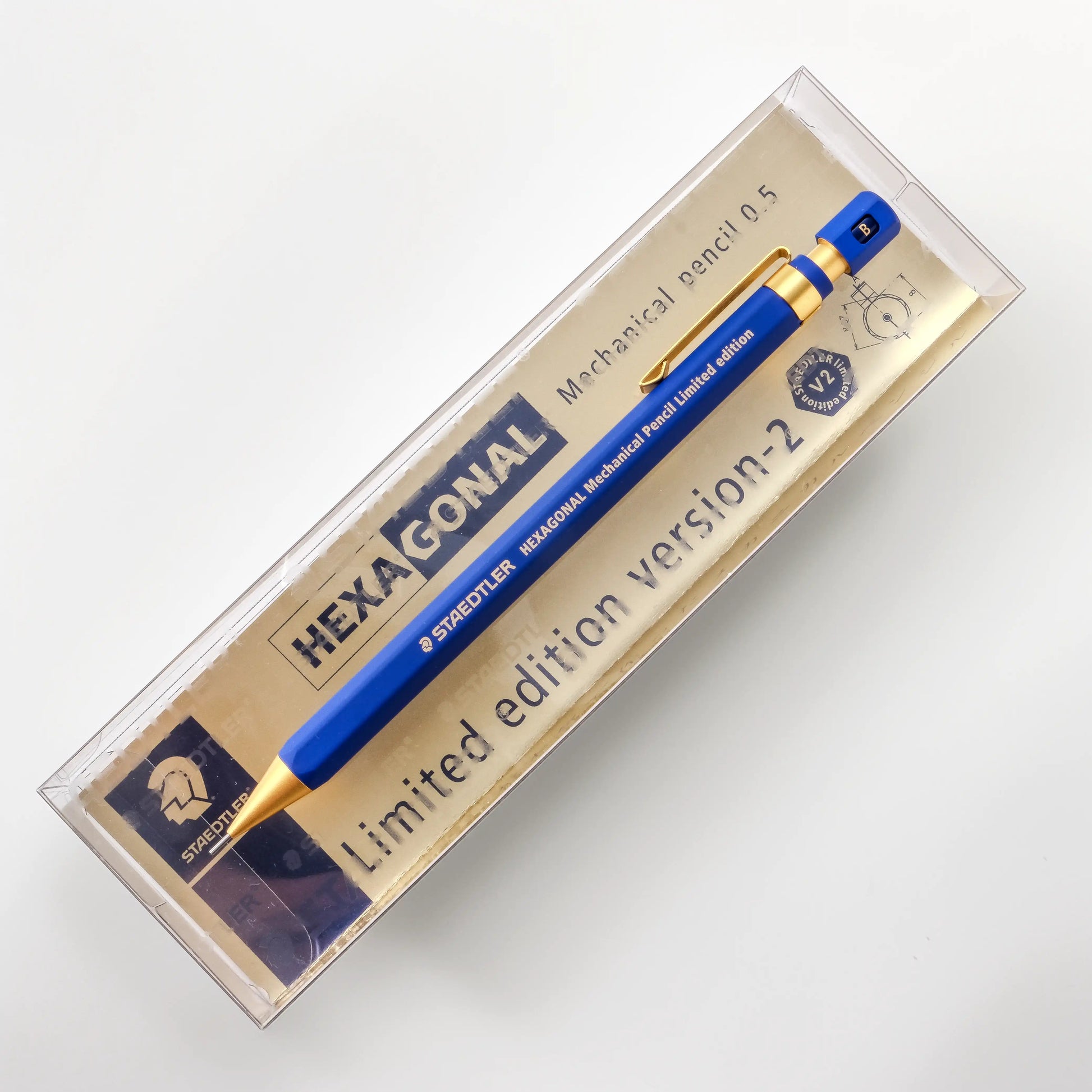 STAEDTLER Hexagonal 0.5mm Mechanical Pencil - Blue Version 2 STAEDTLER Hexagonal 0.5mm Mechanical Pencil - Blue Version 2