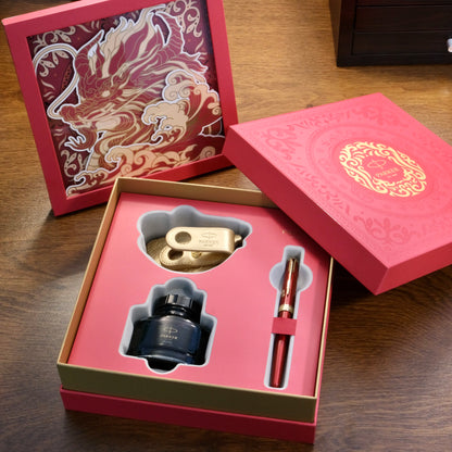 Parker Sonnet Fountain Pen Gift Set－ 2024 Year of the Dragon - Black (Special Edition)