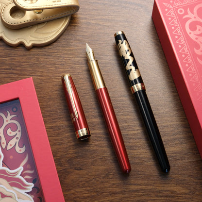 Parker Sonnet Fountain Pen Gift Set－ 2024 Year of the Dragon - Black (Special Edition)