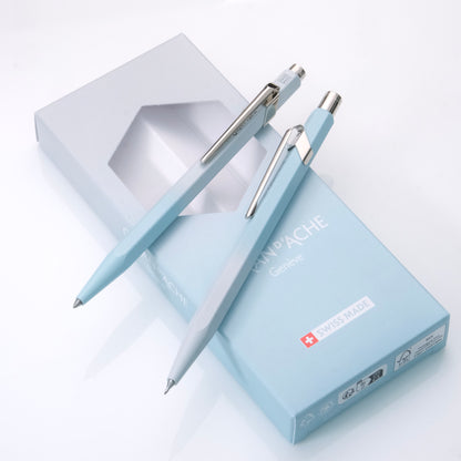 Caran d'Ache 849+844 Ballpoint Pen and Mechanical Pencil Set - Blue Lagoon (Special Edition)