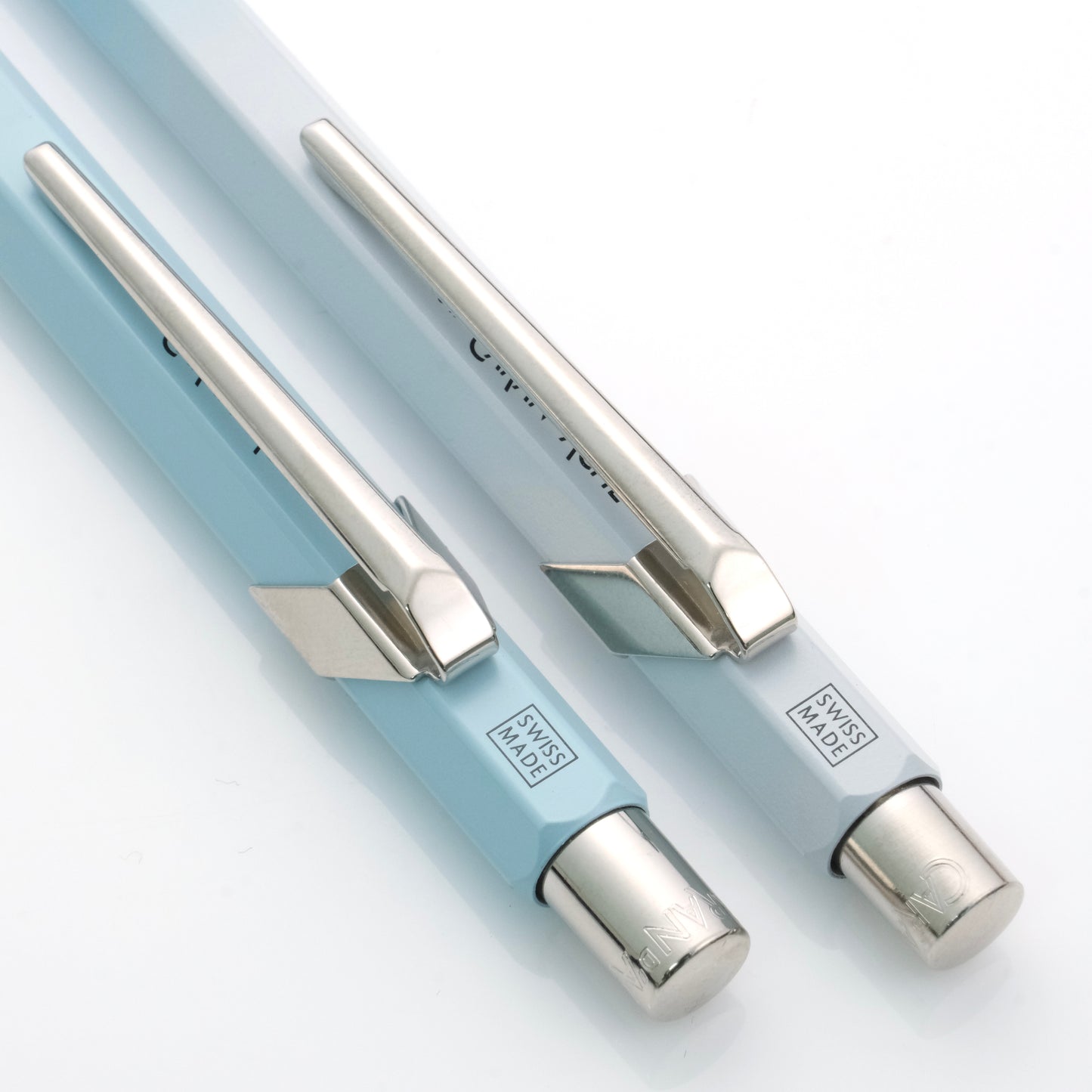 Caran d'Ache 849+844 Ballpoint Pen and Mechanical Pencil Set - Blue Lagoon (Special Edition)