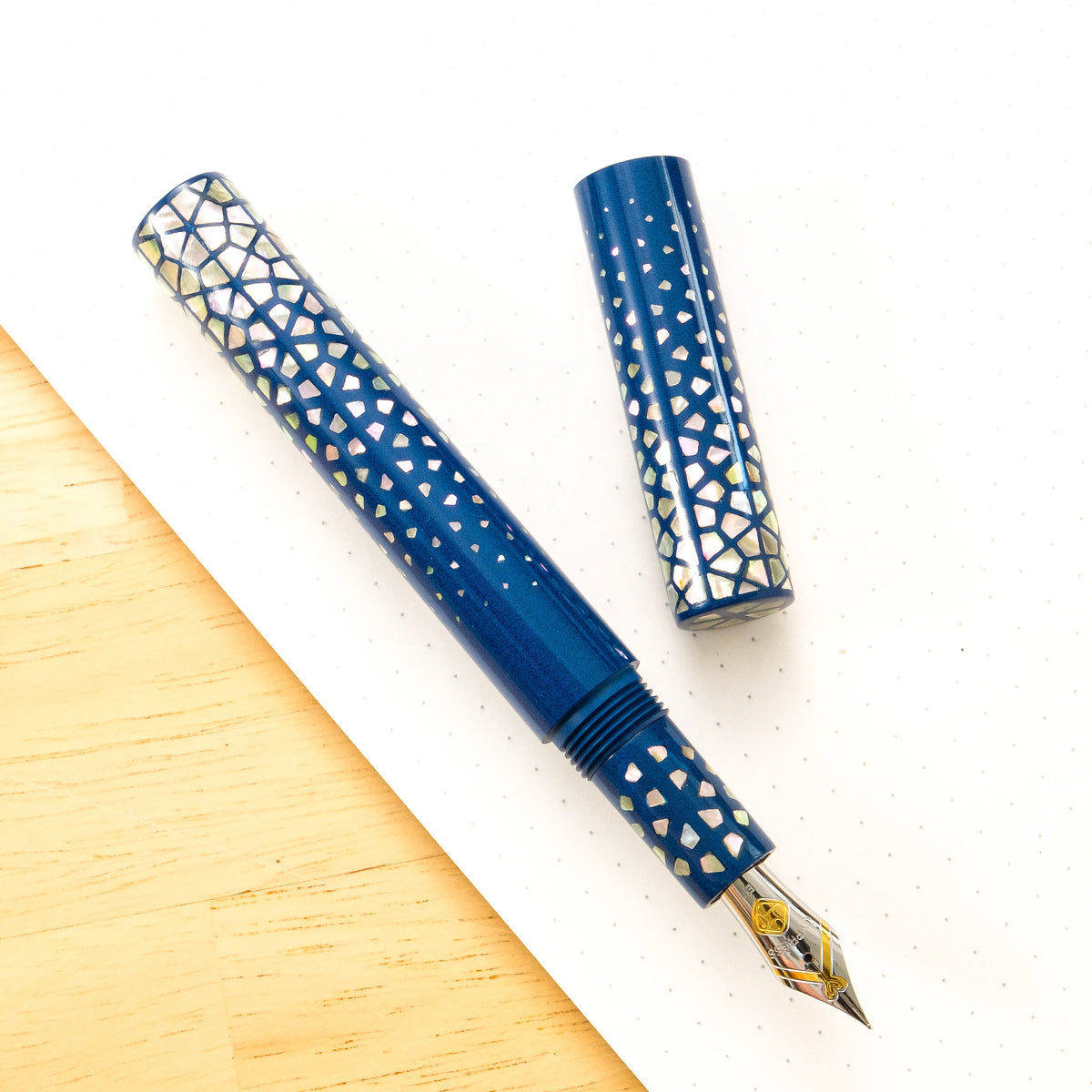 Geometry Pen Cypress Modern Raden Color Geometry Fountain Pen - Blue – Muze Pens