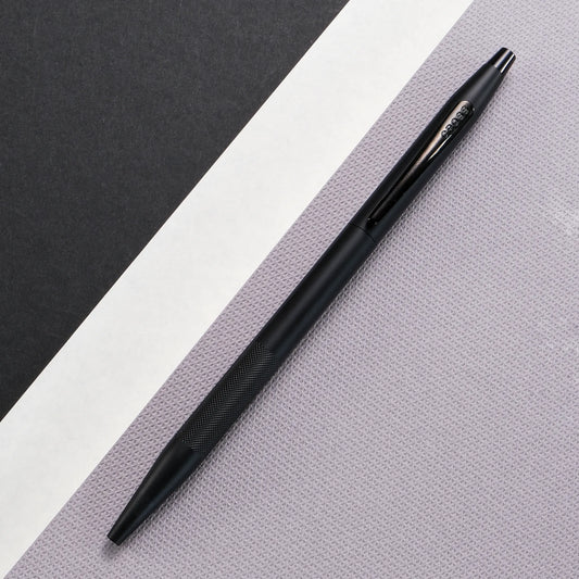 Cross Century II Ballpoint Pen - Black Micro Knurl with Matt PVD