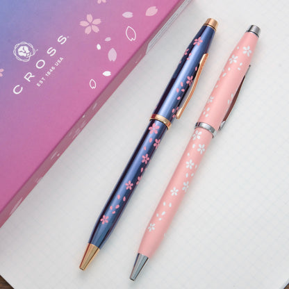 Cross Century II Cherry Blossom Ballpoint Pen － Translucent Blue