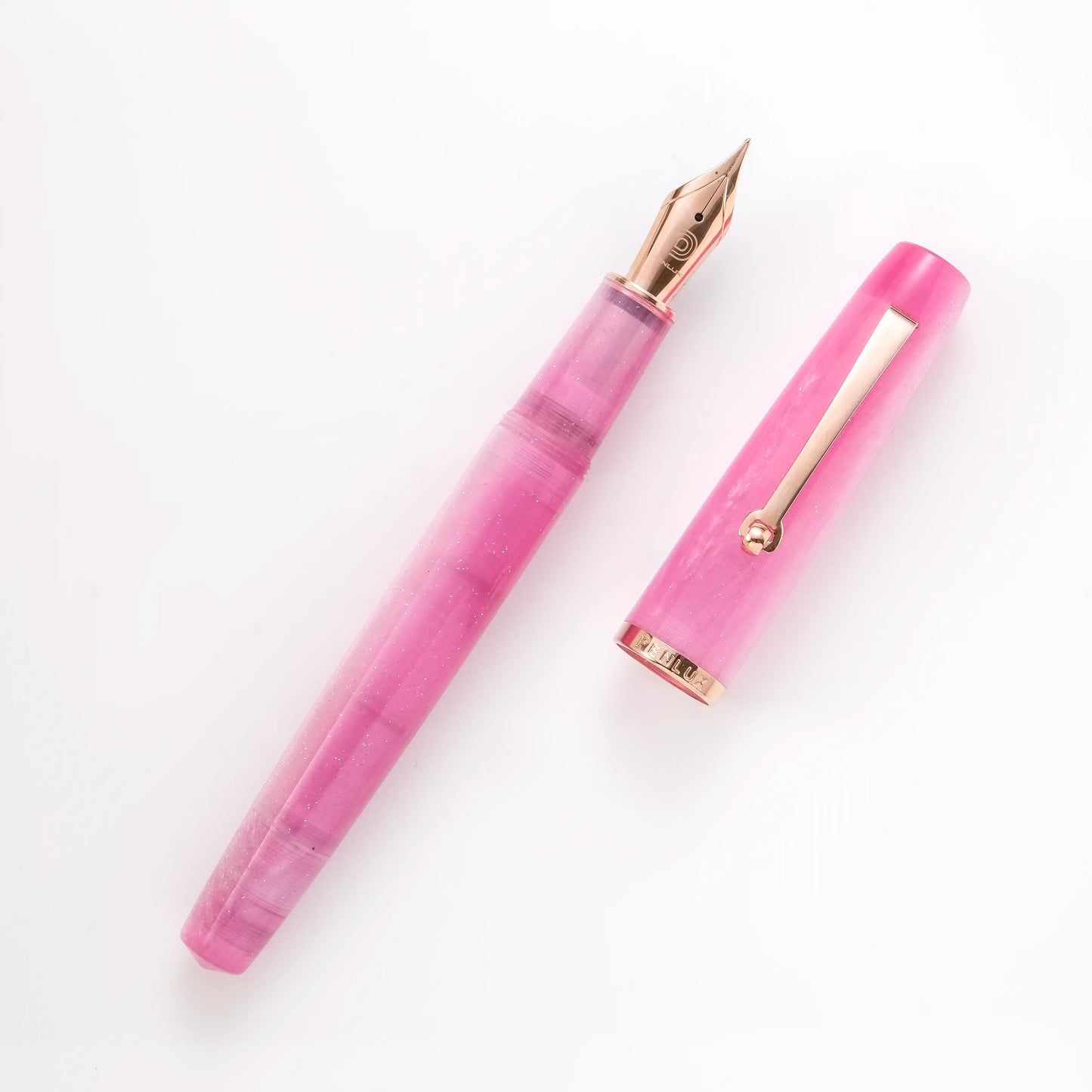 Penlux x Lennon Tool Bar Concerto Fountain Pen & Ink Set - Rose Nebula