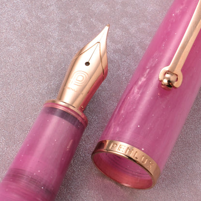 Penlux x Lennon Tool Bar Concerto Fountain Pen & Ink Set - Rose Nebula