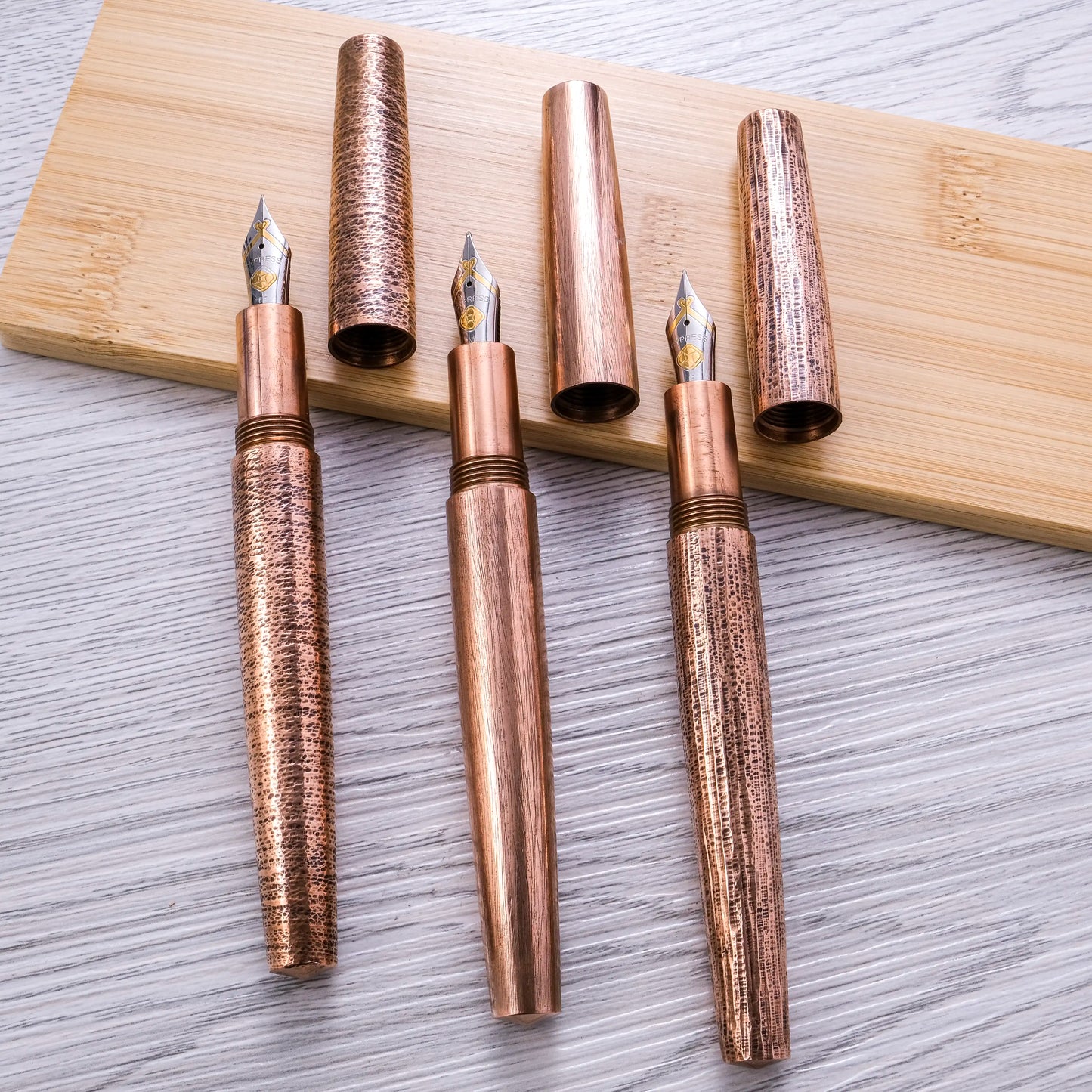 Cypress Metal Creation Fountain Pens – Copper Series, Horizontal Cords