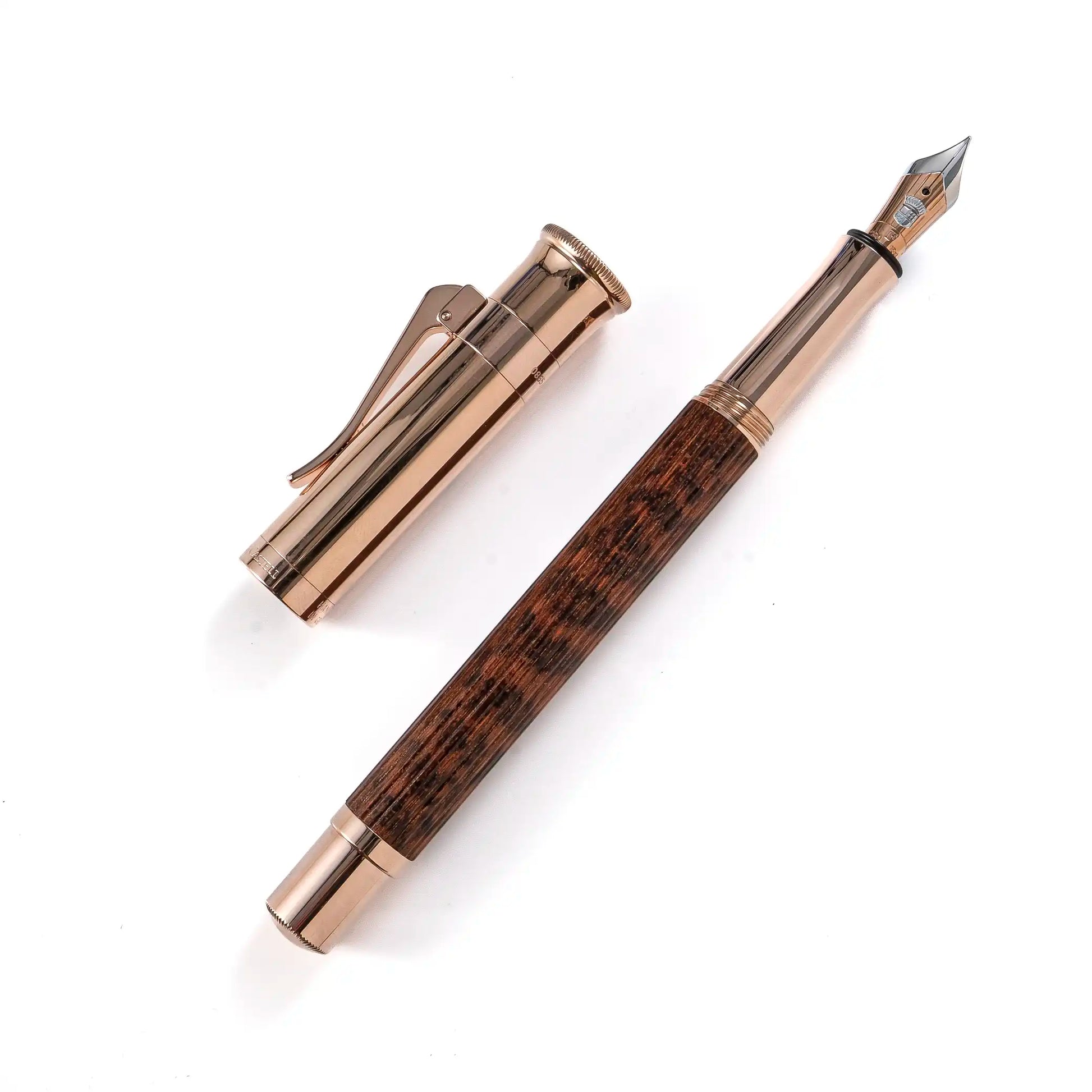 Graf von Faber-Castell Classic Fountain Pen: Snakewood Rose Gold Graf von Faber-Castell Classic Fountain Pen: Snakewood Rose Gold