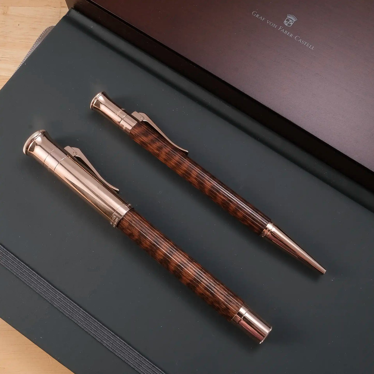 Graf von Faber-Castell Classic Ballpoint Pen: Snakewood Rose Gold (Limited Edition)