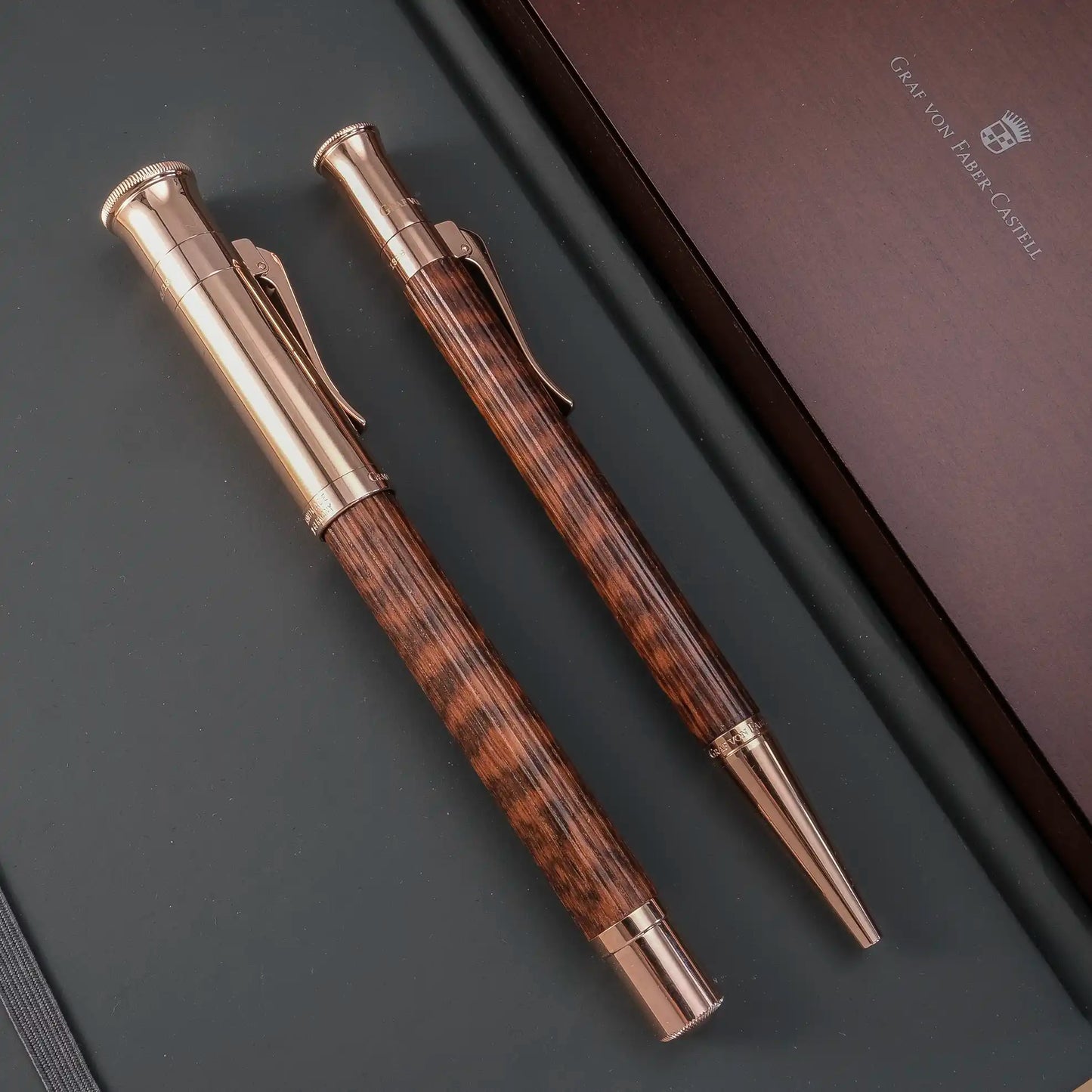 Graf von Faber-Castell Classic Fountain Pen: Snakewood Rose Gold (Limited Edition)