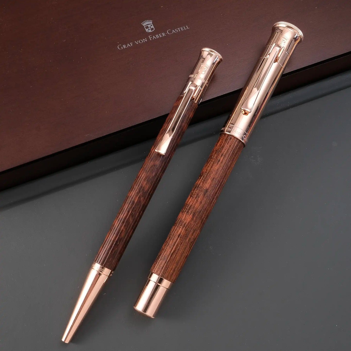 Graf von Faber-Castell Classic Ballpoint Pen: Snakewood Rose Gold (Limited Edition)