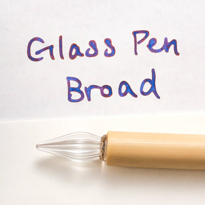 Sase Kogyosho 佐瀨工業所 Bamboo Glass Pen 3-Piece Set (Green)