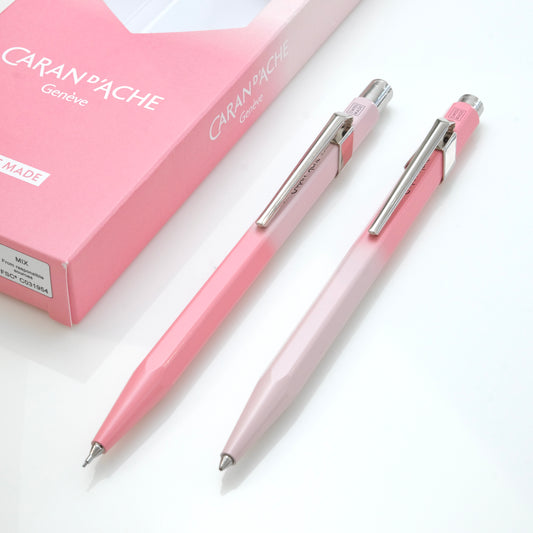 Caran d'Ache 849+844 Ballpoint Pen and Mechanical Pencil Set - Sakura (Special Edition)