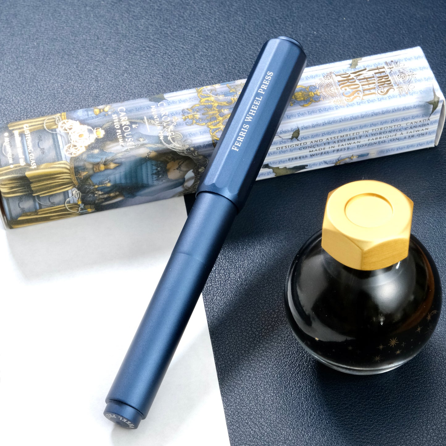 Ferris Wheel Press Aluminum Carousel Fountain Pen - Glistening Glass (Limited Edition)
