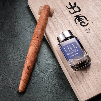 Platinum Izumo Precious Wood Fountain Pen: Karin-Kobu (Amboyna Burl) Limited Edition