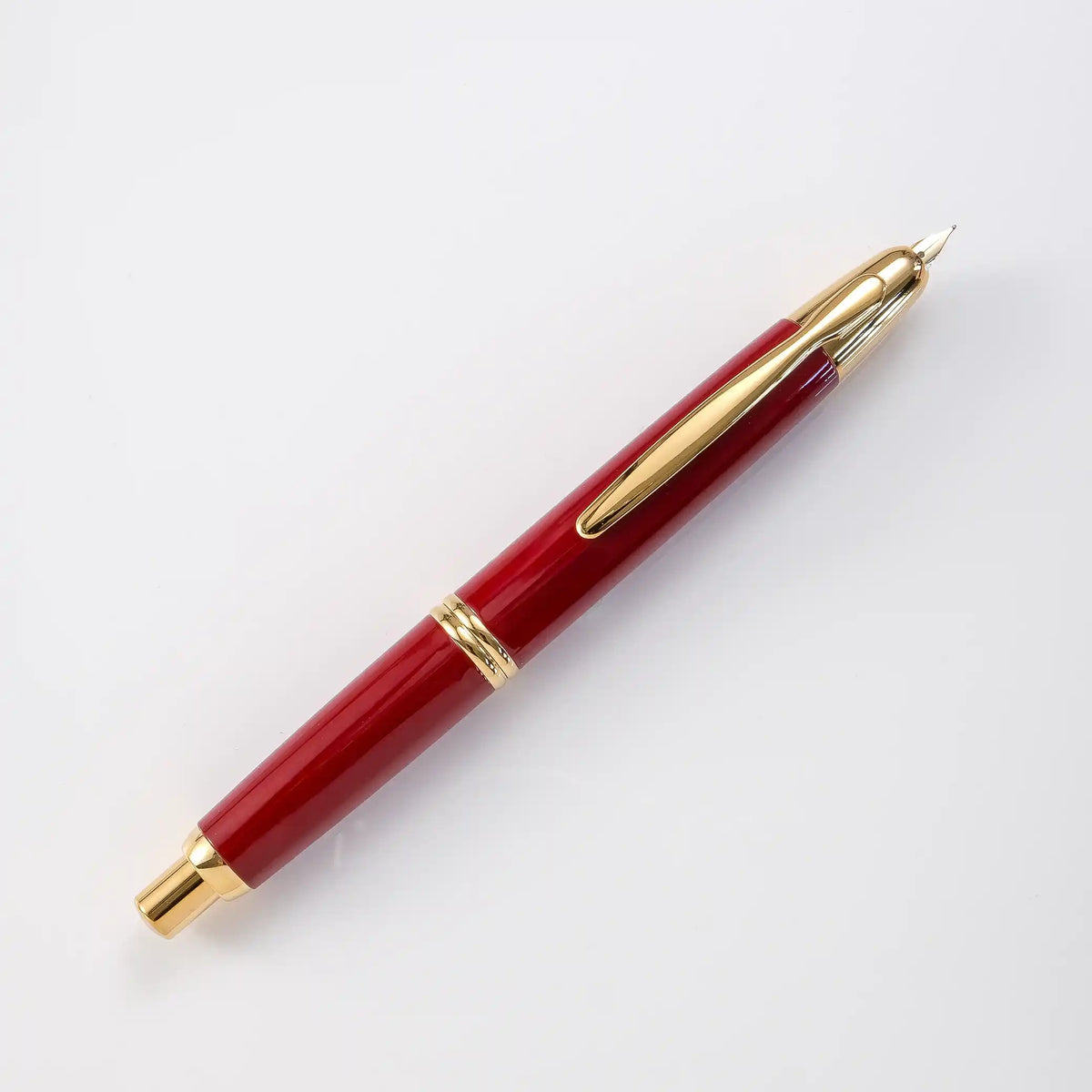 Pilot Capless Gold Trim Fountain Pen with 18kt Gold Nib