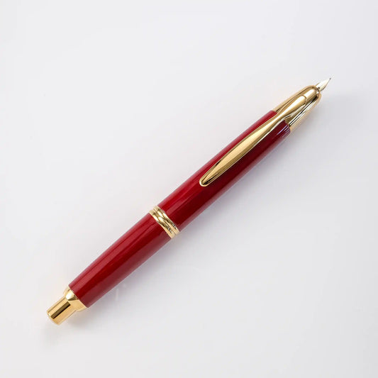 Pilot Capless Gold Trim Fountain Pen with 18kt Gold Nib