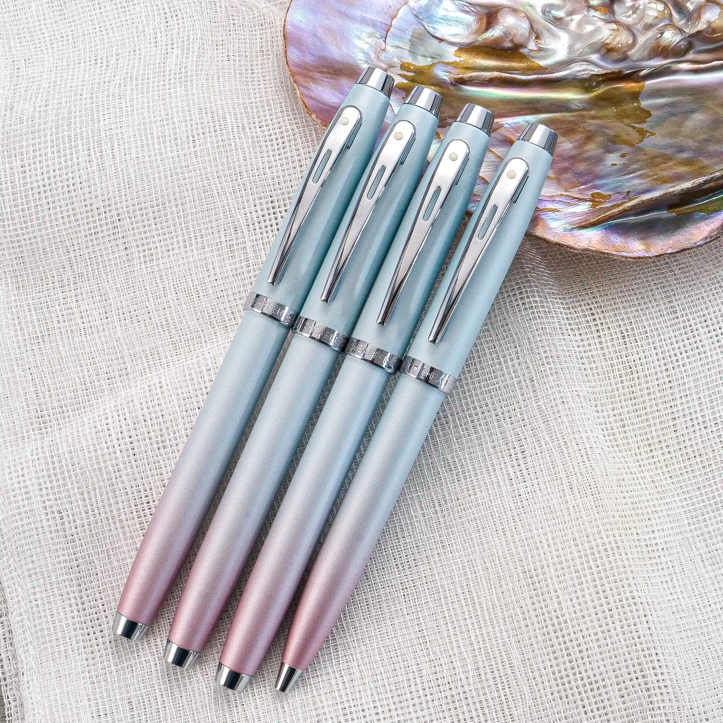 Sheaffer 100 Expressions Blue and Pink Pearlized Gradient Rollerball Pen