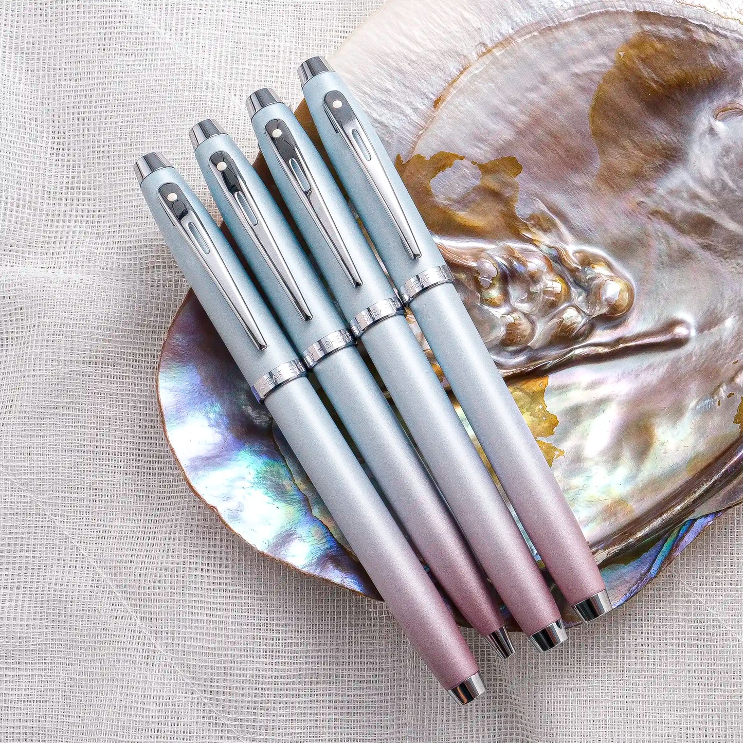 Sheaffer 100 Expressions Blue and Pink Pearlized Gradient Rollerball Pen
