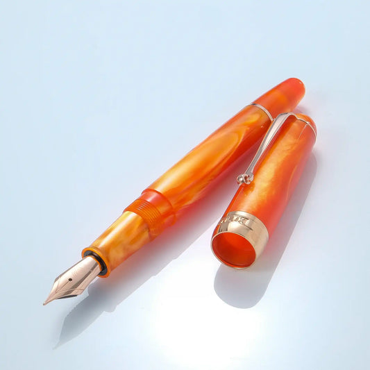 Penlux Masterpiece Delgado Fountain Pen - Tangerine