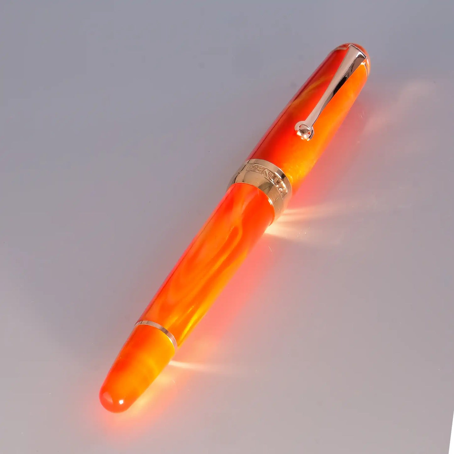 Penlux Masterpiece Delgado Fountain Pen - Tangerine